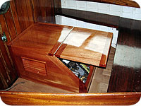 Varnished woodwork